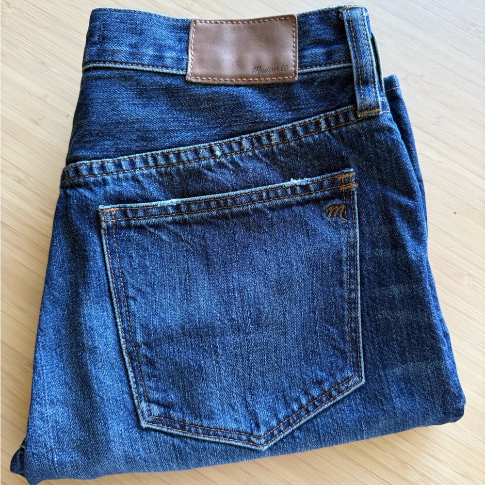 ** Madewell Women's Straight Leg Blue Jeans **